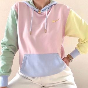 Nike Metallic Swoosh pastel hoodie